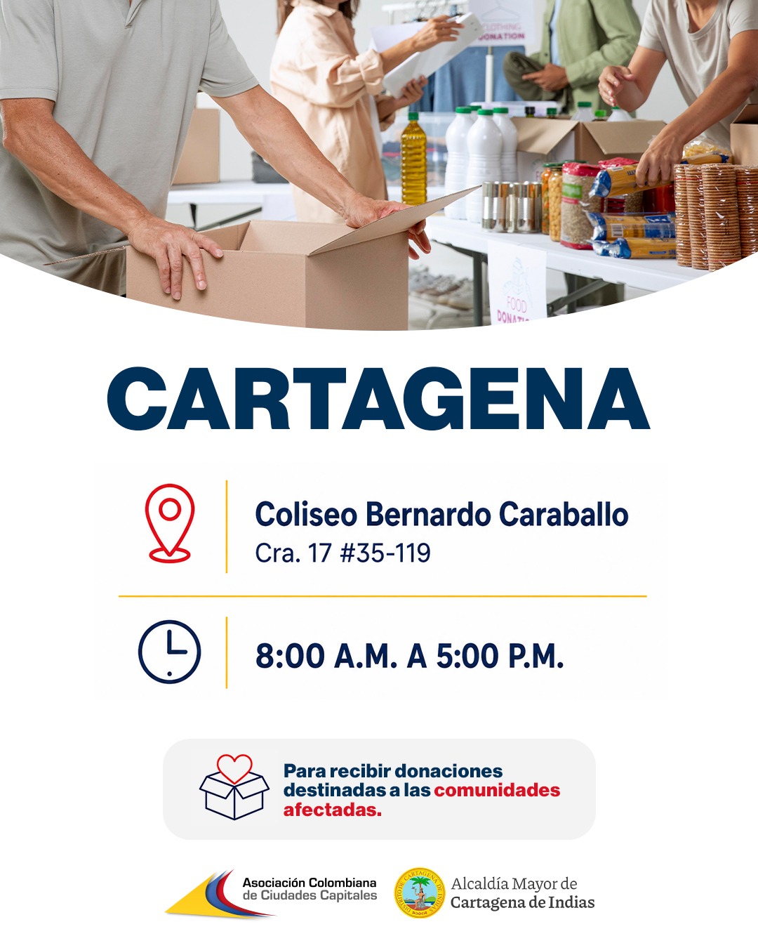 Centro de acopio en Cartagena