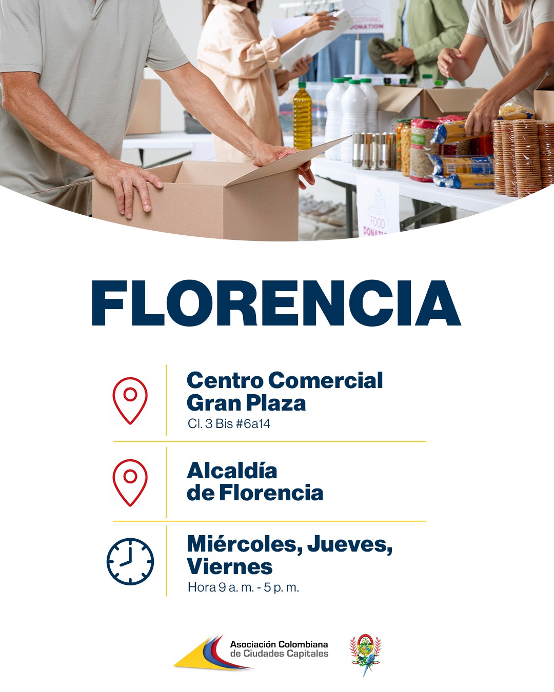 Centros de acopio en Florencia