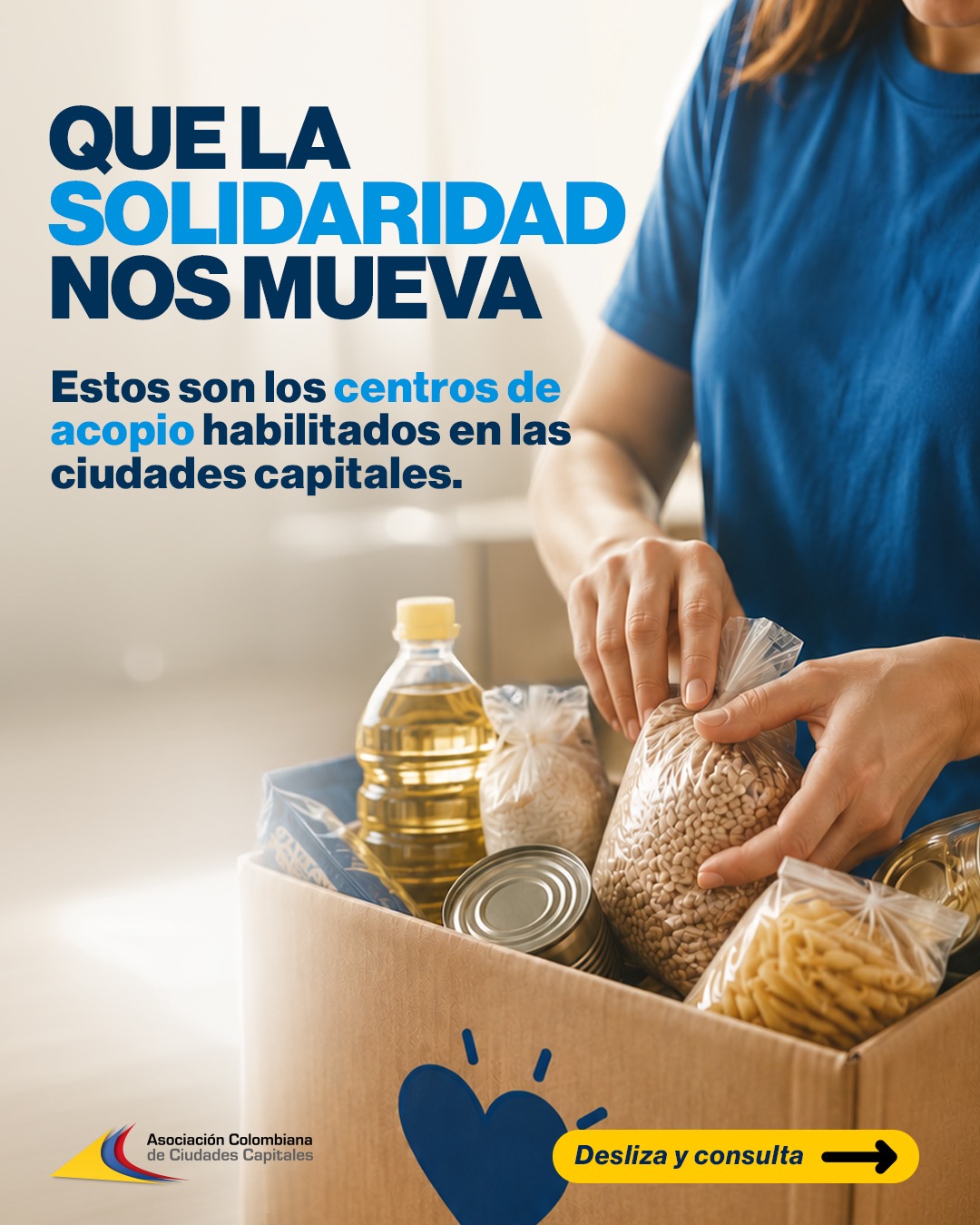 Centros de acopio habilitados en las ciudades capitales