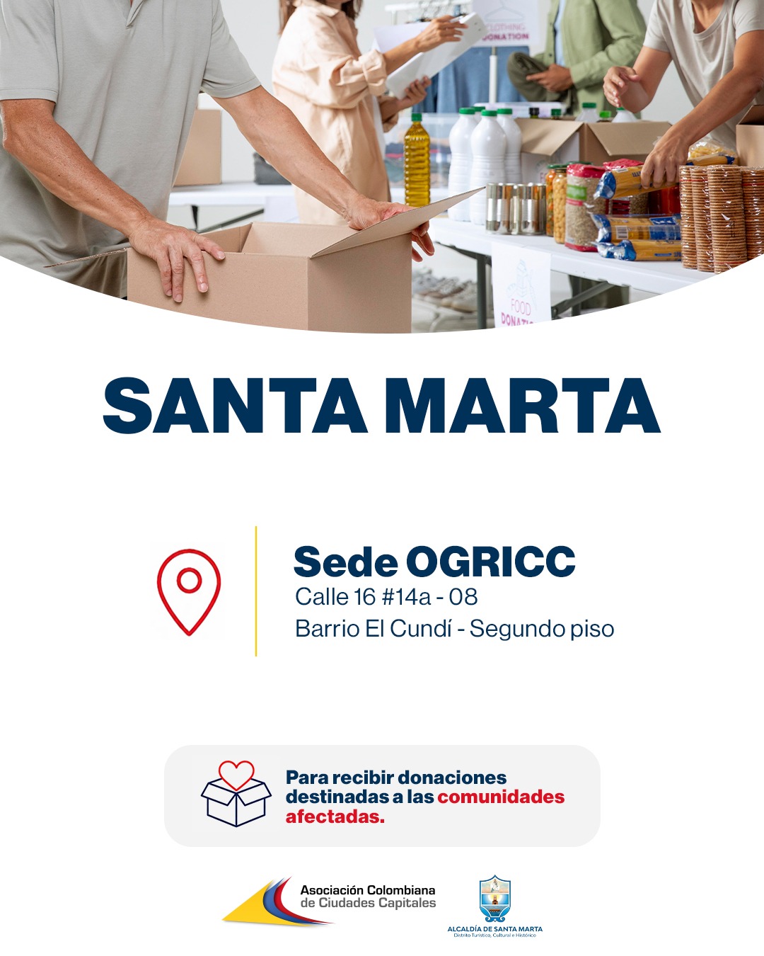 Centro de acopio en Santa Marta