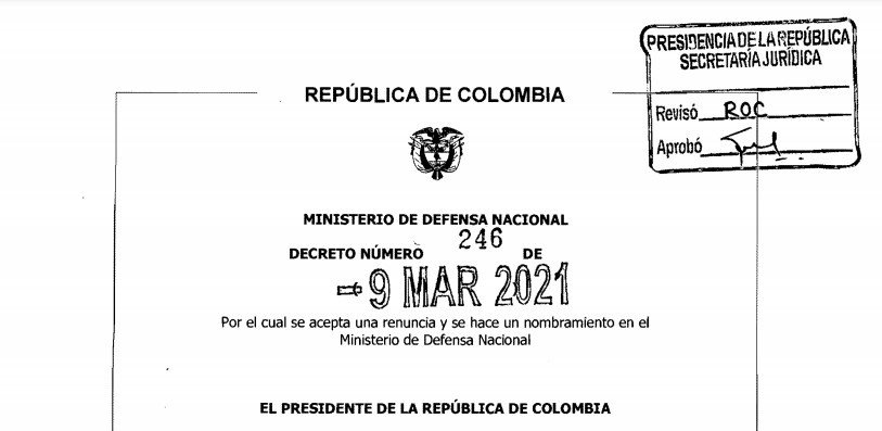 Decreto 246 del 9 de marzo de 2021