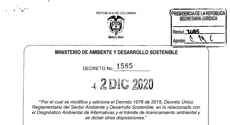Decreto 1585 del 2 de diciembre de 2020