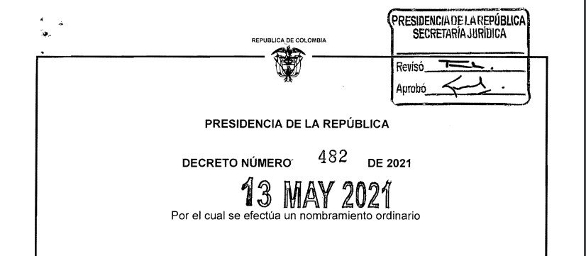 Decreto 482 del 13 de mayo de 2021