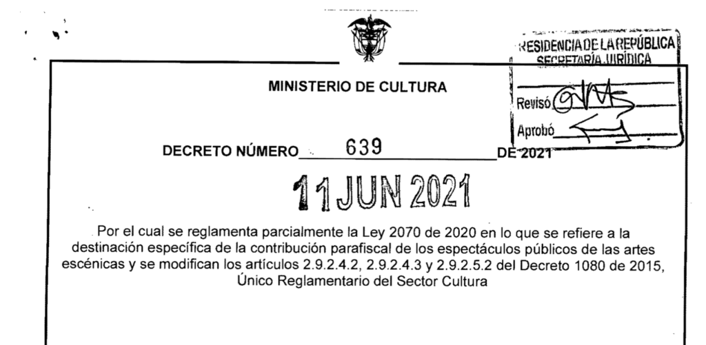 Decreto 639 del 11 de junio de 2021