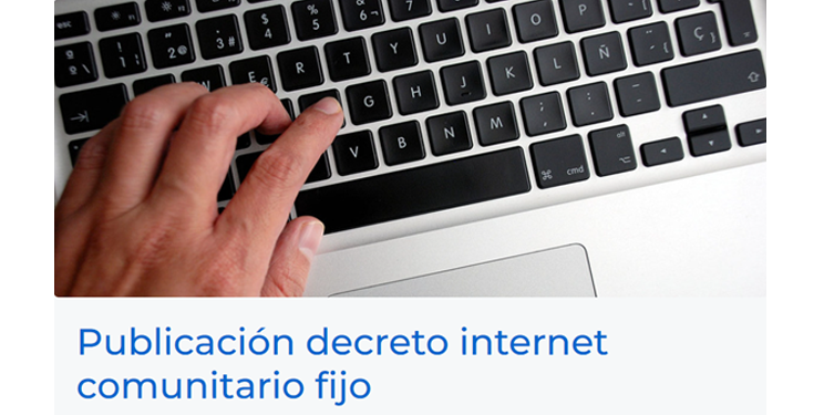 El Ministerio TIC publicó decreto de internet comunitario fijo