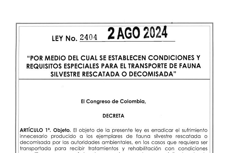 LEY 2404 DEL 2 DE AGOSTO DE 2024