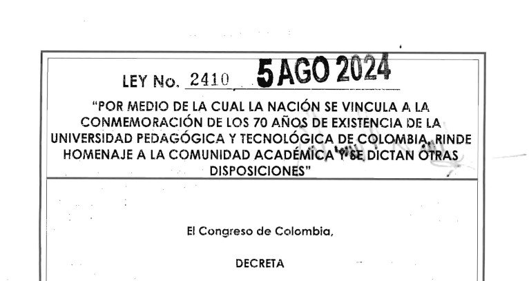 LEY 2410 DEL 5 DE AGOSTO DE 2024